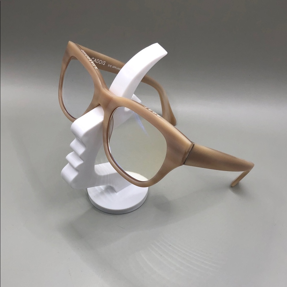 Caddis Miklos FRAMES polished bone UNISEX reading glasses LENS SCRATCHES.